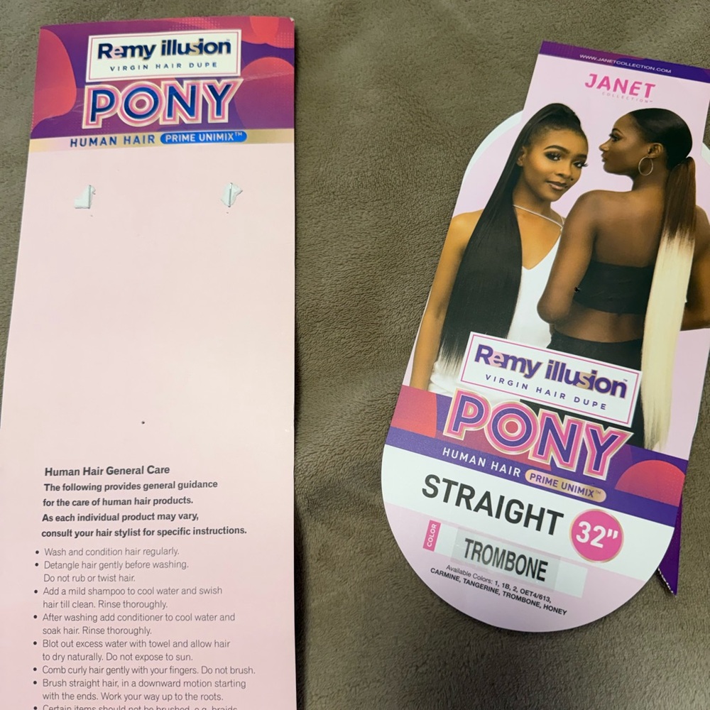 Pony Straight Hair Extension in Blonde
